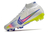 Chuteira Nike Air Zoom Mercurial Superfly 9 Elite - Branco/Azul/Amarelo - comprar online