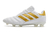 Chuteira Adidas Mundial.1 Campo FG - Branco/Amarelo