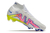 Chuteira Nike Air Zoom Mercurial Superfly 9 Elite - Branco/Azul/Amarelo - loja online