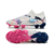 Chuteira Puma Future 7 Ultimate Campo FG - Branco/Rosa/Preto - comprar online