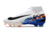 Chuteira Nike Air Zoom Mercurial Superfly 10 Elite Campo - Branco/Preto/Azul/Laranja