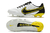 Chuteira Nike Tiempo 9 Elite Campo FG - Branco/Preto/Amarelo - Marca Esportiva - Loja Especializada em Chuteiras 