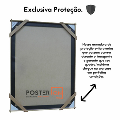 Moldura ISO A3 29,7x42cm – Sem acrílico PS - Fundo Branco - comprar online