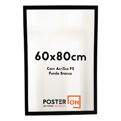 Moldura 60x80cm – Com acrílico PS - Fundo Branco