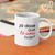 Caneca de amor personalizada com a frase: "Já disse que te amo hoje"