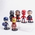 Kit 6 Bonecos Brinquedos Marvel Herói / DC - Super Man, Homem de Ferro, Homem Aranha, Capitão América, Pantera negra...