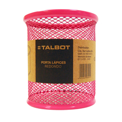 PORTALAPIZ TALBOT REDONDO METAL ROSA