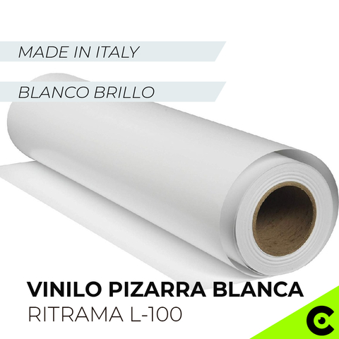 Vinilo Pizarra Pizarron Blanca Adhesivo Fibron 18mtx122cm