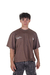 "BADBO" BOXY TEE - OFF BROWN