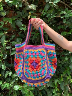Bolsa Crochê Dandan - Nós do Crochê - Transformando vidas através da capacitação artesanal