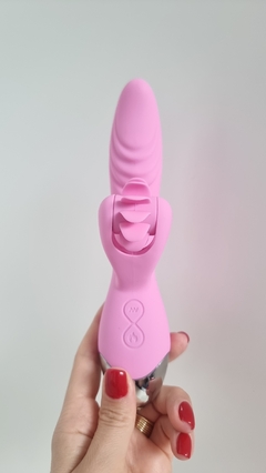 VIBRADOR PONTO G E LINGUINHA E AQUECIMENTO - Topa? Boutique Sensual