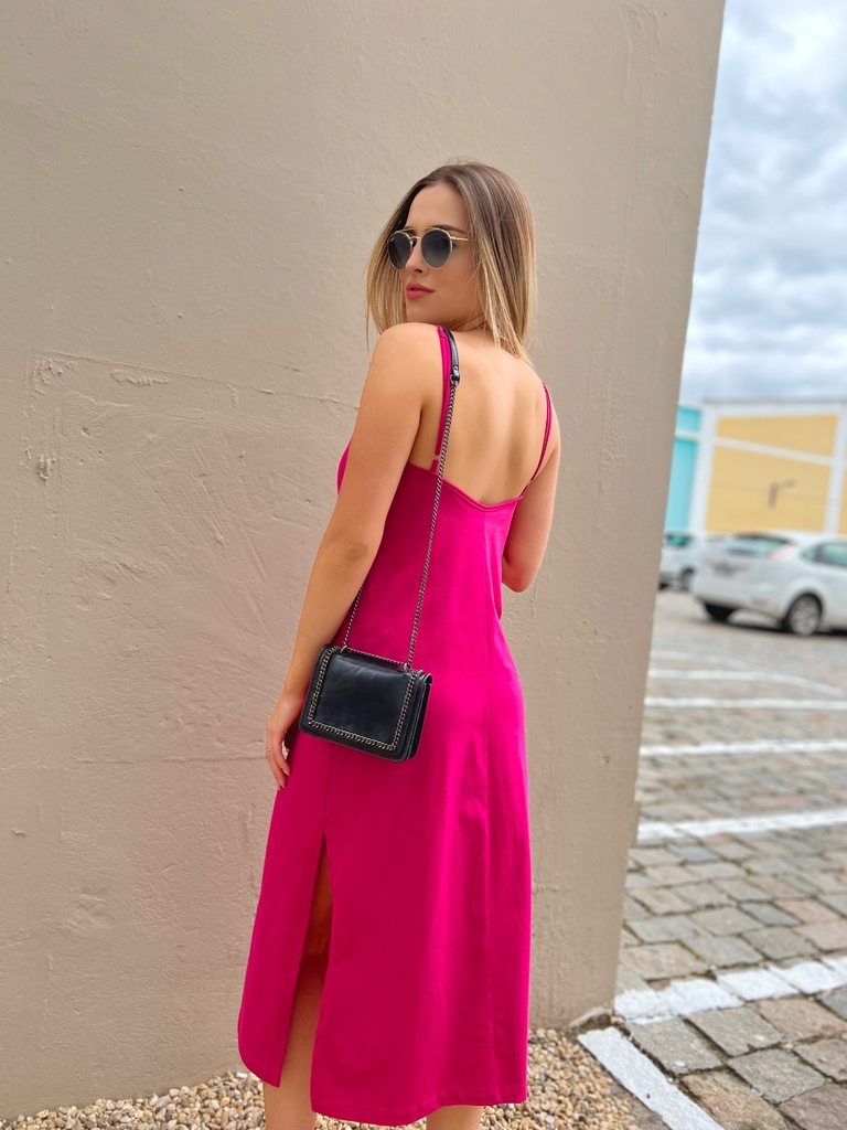 Vestido Midi com Abertura Lateral Comprar em LE MILLE