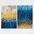 Quadro Glitter Dourado e Azul kit duas telas - comprar online