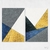 Quadro Abstrato Geométrico Texturas Azul e Dourado kit duas telas - Gabriel Mauro - comprar online