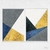 Quadro Abstrato Geométrico Texturas Azul e Dourado kit duas telas - Gabriel Mauro na internet