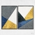 Quadro Abstrato Geométrico Texturas Azul e Dourado kit duas telas - Gabriel Mauro