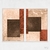 Quadro Abstrato Geométrico Avermelhado kit duas telas - Gabriel Mauro - Wy Quadros Decorativos