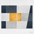 Quadro Abstrato Dourado Azul Geométrico kit duas telas - Gabriel Mauro - comprar online