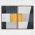 Quadro Abstrato Dourado Azul Geométrico kit duas telas - Gabriel Mauro - loja online
