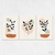 Quadro Floral Abstrato Orgânico kit três telas - comprar online