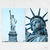 Quadro Estátua da Liberdade kit duas telas - comprar online