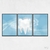 Quadro Dentista Fundo Azul kit três telas na internet