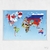 Quadro Mapa Mundi com Bandeiras na internet