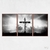 Quadro Jesus Cruz Preto e Branco kit três telas na internet
