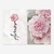 Quadro Flor Rose Amor kit duas telas - comprar online