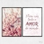 Quadro Sakura Todo Amor kit duas telas na internet