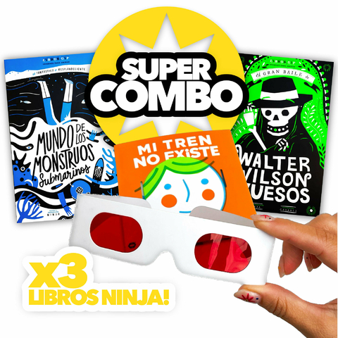 Super combo x 3 libros Ninja