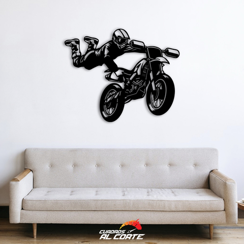 Quadro 33x24cm decoração corrida motocross rali brc6872 em Promoção na  Americanas