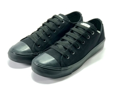 Zapatilla de lona Unisex Black & Black 35-44 (Indio) - tienda online