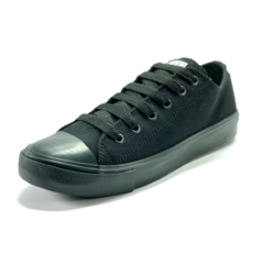 Zapatilla de lona Unisex Black & Black 35-44 (Indio) - tienda online
