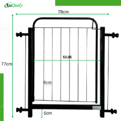 Portão Grade Para Cachorro Pet Bebê Porta De 78cm A 82cm - Itaqualy