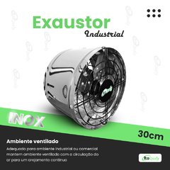 Exaustor 30cm Inox Industrial Blindado Profissional - loja online