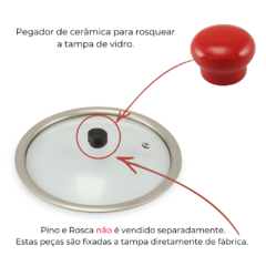 Pegador De Cerâmica P/ Tampa De Vidro Ceraflame Duo Chocolate - comprar online