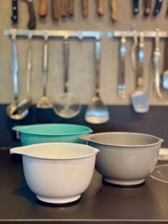 Conjunto Bowls Para Preparação 3 peças Branco/Azul/Cinza KitchenAid - Manufakt