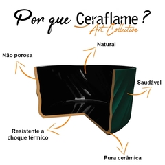 Forma De Cerâmica Ceraflame P/ Bolo 23cm 1700ml Chocolate - comprar online