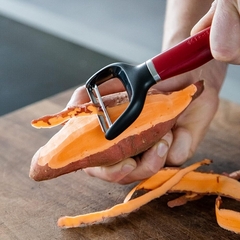 Descascador Fatiador Peeler Luxo Cozinha Vermelho KitchenAid - Manufakt