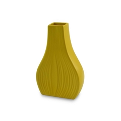 Vaso De Cerâmica Onion 26cm Amarelo Ceraflame Decor