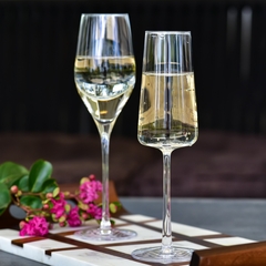 Jogo C/ 02 Taças De Cristal P/ Champagne/ Prosecco 265ml Exquisit Royal Stölzle Lausitz - Manufakt