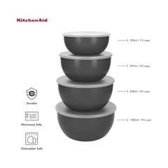 Conjunto C/ 4 Tigelas De Preparação Multiuso Cinza KitchenAid - comprar online