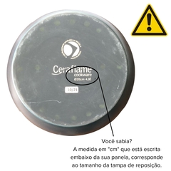 Tampa De Cerâmica Para Caçarola Duo+ 28Cm Pomodoro Ceraflame - Manufakt