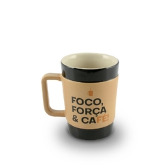 Caneca 150ml Coffee To Go Ceraflame Foco Força e Fé