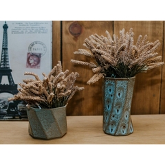 Vaso De Cerâmica Acorde 18,5cm Azul Reagente Ceraflame Decor na internet