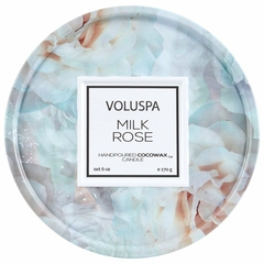 Mini Vela Lata 2 Pavios 25h Milk Rose Voluspa - comprar online