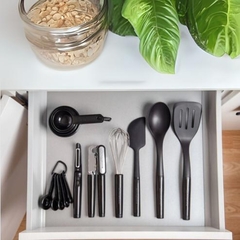 Conjunto De Utensílios De Cozinha 15 Peças Preto KitchenAid na internet