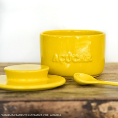 Colher De Cerâmica Para Açucareiro/Saleiro Ceraflame Gourmet Amarelo - comprar online