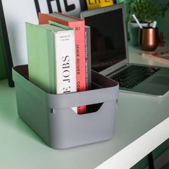 Caixa Organizadora Cube 5,3 Litros Chumbo OU - comprar online